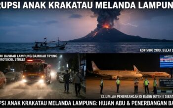 Erupsi Gunung Anak Krakatau Landa Lampung, Hujan Abu Turun, Penerbangan Di Radin Inten Ii Dibatalkan 3 Erupsi Gunung Anak Krakatau Landa Lampung, Hujan Abu Turun, Penerbangan Di Radin Inten Ii Dibatalkan