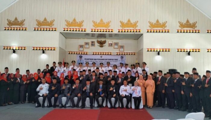Bupati Saleh Asnawi Lantik 78 Pejabat, Wajibkan Budaya Kerja Jalan Lurus