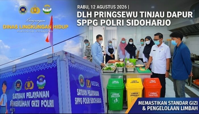 DLH Pringsewu Tinjau Dapur SPPG Polri Sidoharjo, Pastikan Pengelolaan Limbah Berjalan Bijak