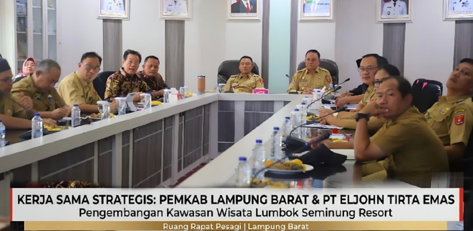 Gandeng Pt Eljohn, Pemkab Lampung Barat Siap Sulap Lumbok Seminung Jadi Kawasan Wisata Terpadu