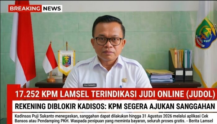 Imbas Indikasi Judi Online, Rekening Bansos 17.252 Kpm Lampung Selatan Diblokir: Begini Cara Mudah Melakukan Sanggahan