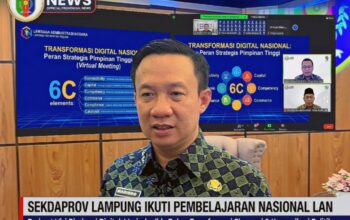 Perkuat Ekosistem Digital Daerah, Sekdaprov Lampung Marindo Kurniawan Ikuti Pembelajaran Nasional LAN