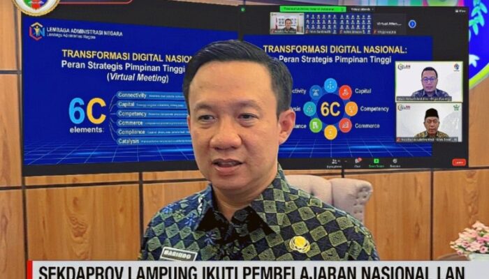 Perkuat Ekosistem Digital Daerah, Sekdaprov Lampung Marindo Kurniawan Ikuti Pembelajaran Nasional LAN