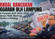 Skandal Miliaran Anggaran DLH Lampung, Modus Perjalanan Dinas Fiktif, Mark-Up Katering, hingga Vendor Afiliasi Ditelanjangi!