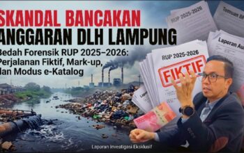 Skandal Miliaran Anggaran DLH Lampung, Modus Perjalanan Dinas Fiktif, Mark-Up Katering, hingga Vendor Afiliasi Ditelanjangi!