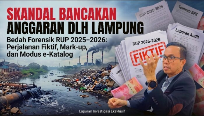 Skandal Miliaran Anggaran DLH Lampung, Modus Perjalanan Dinas Fiktif, Mark-Up Katering, hingga Vendor Afiliasi Ditelanjangi! 2 Skandal Miliaran Anggaran DLH Lampung, Modus Perjalanan Dinas Fiktif, Mark-Up Katering, hingga Vendor Afiliasi Ditelanjangi!