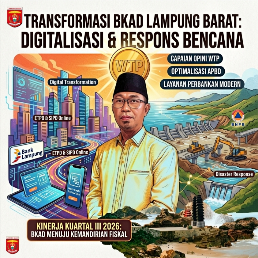 Tata Kelola Keuangan Dan Respons Cepat Tanggap, Bkad Lampung Barat Catatkan Kinerja Strategis Di Kuartal Iii 2026