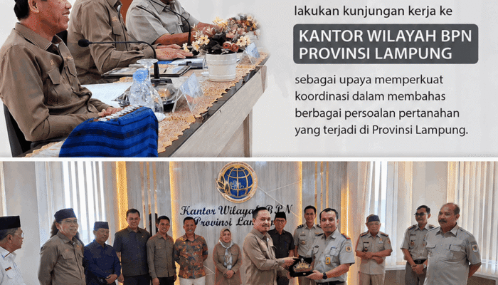 Percepat Layanan & Selesaikan Konflik Lahan, Komisi I Dprd Lampung Desak Kanwil Bpn Lampung