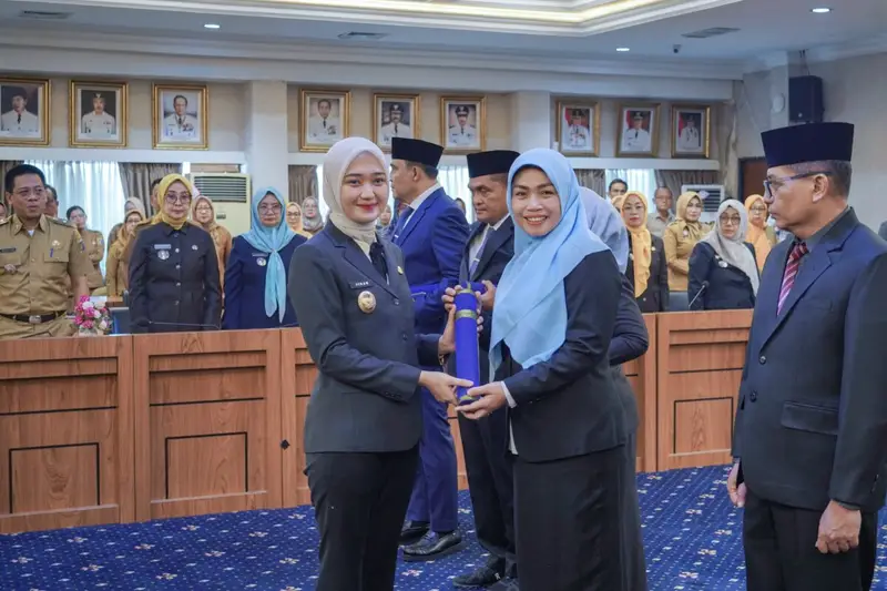 Bawa Semangat Tanggap Darurat, Wagub Jihan Lantik Rudi Syawal Pimpin Dinsos Lampung