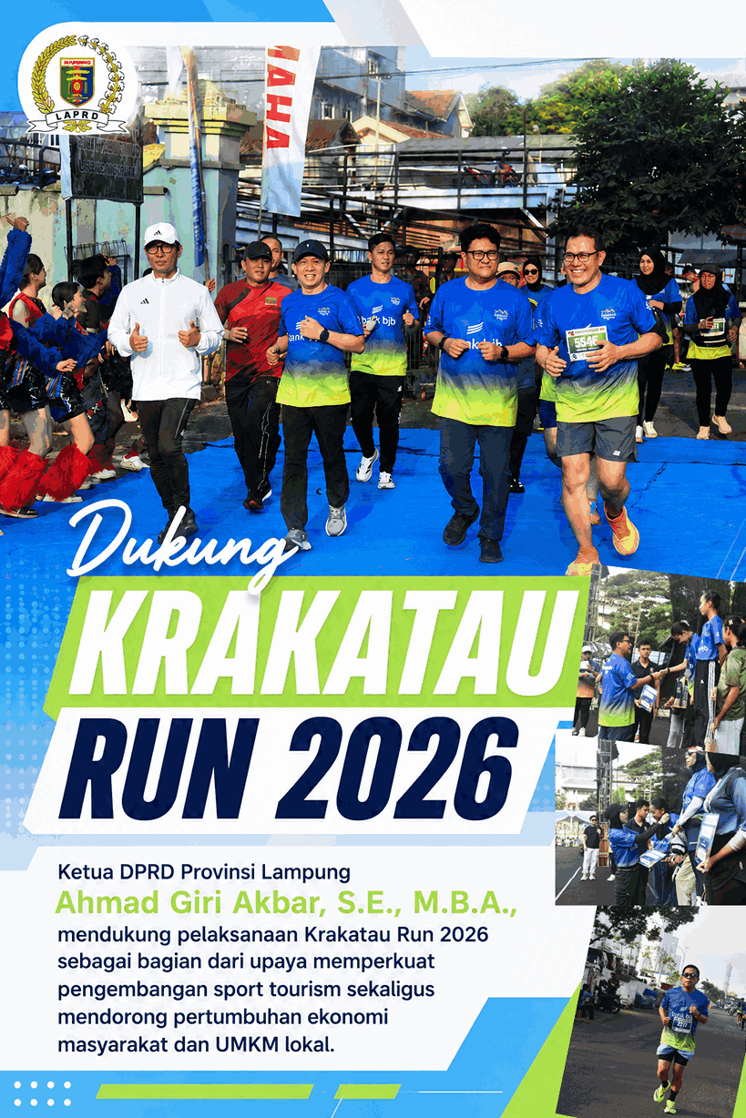 Gebrak Sport Tourism Lampung! Ketua Dprd Ahmad Giri Akbar Jadikan Krakatau Run 2026 Penggerak Ekonomi Dan Umkm