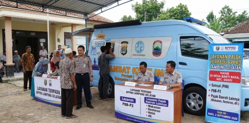 Jemput Bola Ke Pelosok, Bpprd Lampung Selatan Hadirkan Layanan Pajak Terpadu Di Sragi