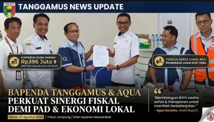 Optimalkan Pad, Pemkab Tanggamus Perkuat Pengawasan Aqua Dan Dorong Sinergi Dunia Usaha