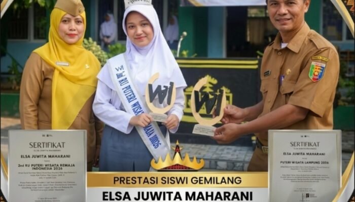 Prestasi Gemilang! Elsa Juwita Maharani Sabet Gelar Putri Wisata Lampung Dan Juara Nasional, Sman 2 Kalianda Berbangga