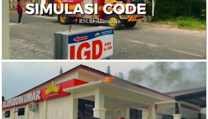 Rsud Alimuddin Umar Sukses Gelar Simulasi Code Red Bersama Damkar Lampung Barat