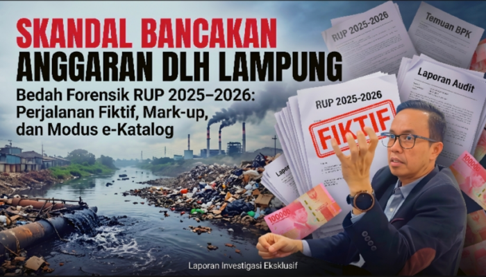 Skandal Dlh Lampung, Lingkungan Sekarat, Anggaran Miliaran Jadi Bancakan Pejabat