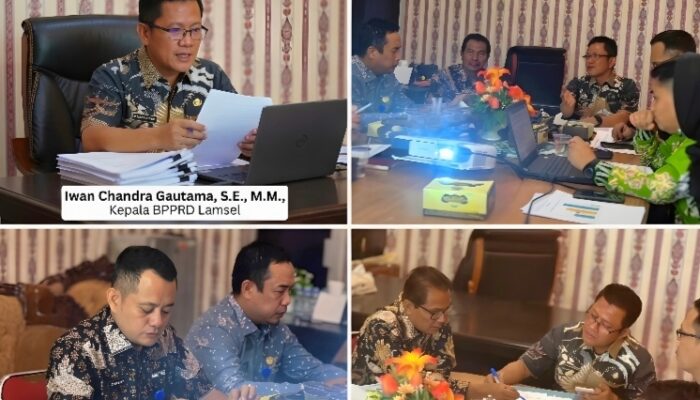 Sinergi Amankan Potensi Pad, Bpprd Lamsel Dan Bapenda Provinsi Gelar Rekonsiliasi Data Pkb Dan Bbnkb