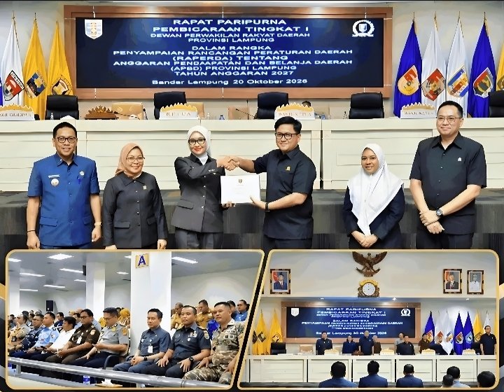 Kawal Prioritas Pembangunan, Dprd Dan Pemprov Lampung Mulai Bahas Raperda Apbd 2027