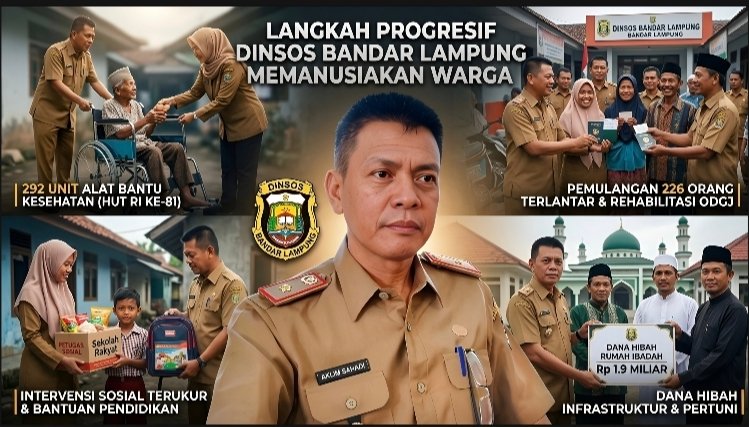 Langkah Progresif Dinsos Bandar Lampung Memanusiakan Warga