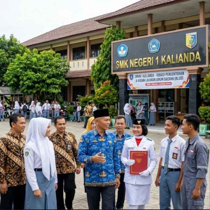 Melesat Jadi Vokasi Percontohan, Smkn 1 Kalianda Unggul Dalam Inovasi Blud Dan Prestasi Nasional